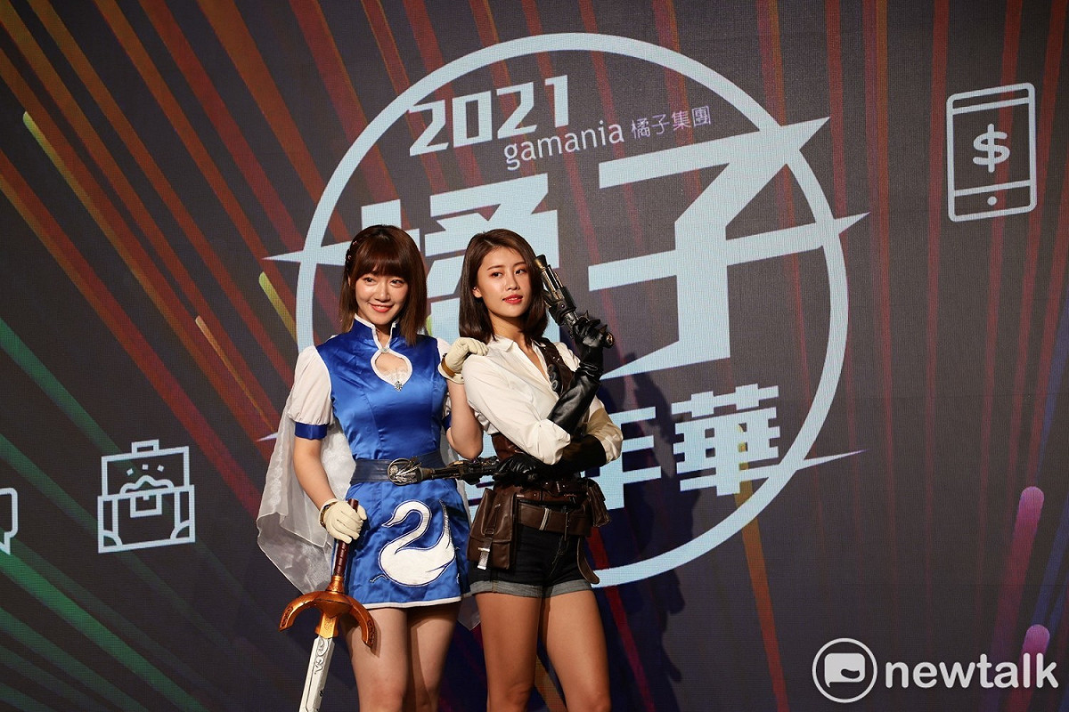 國民老婆泱泱與微笑女神林真亦今（29）日現身 2021 橘子嘉年華舞台活動 圖：蔡幸秀/攝