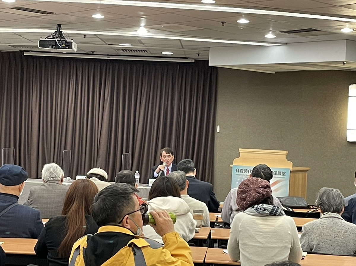 司徒文表示，對於拜登政府反制中國以及承諾持續發展台美關係，他仍深具信心。 圖：台獨聯盟／提供