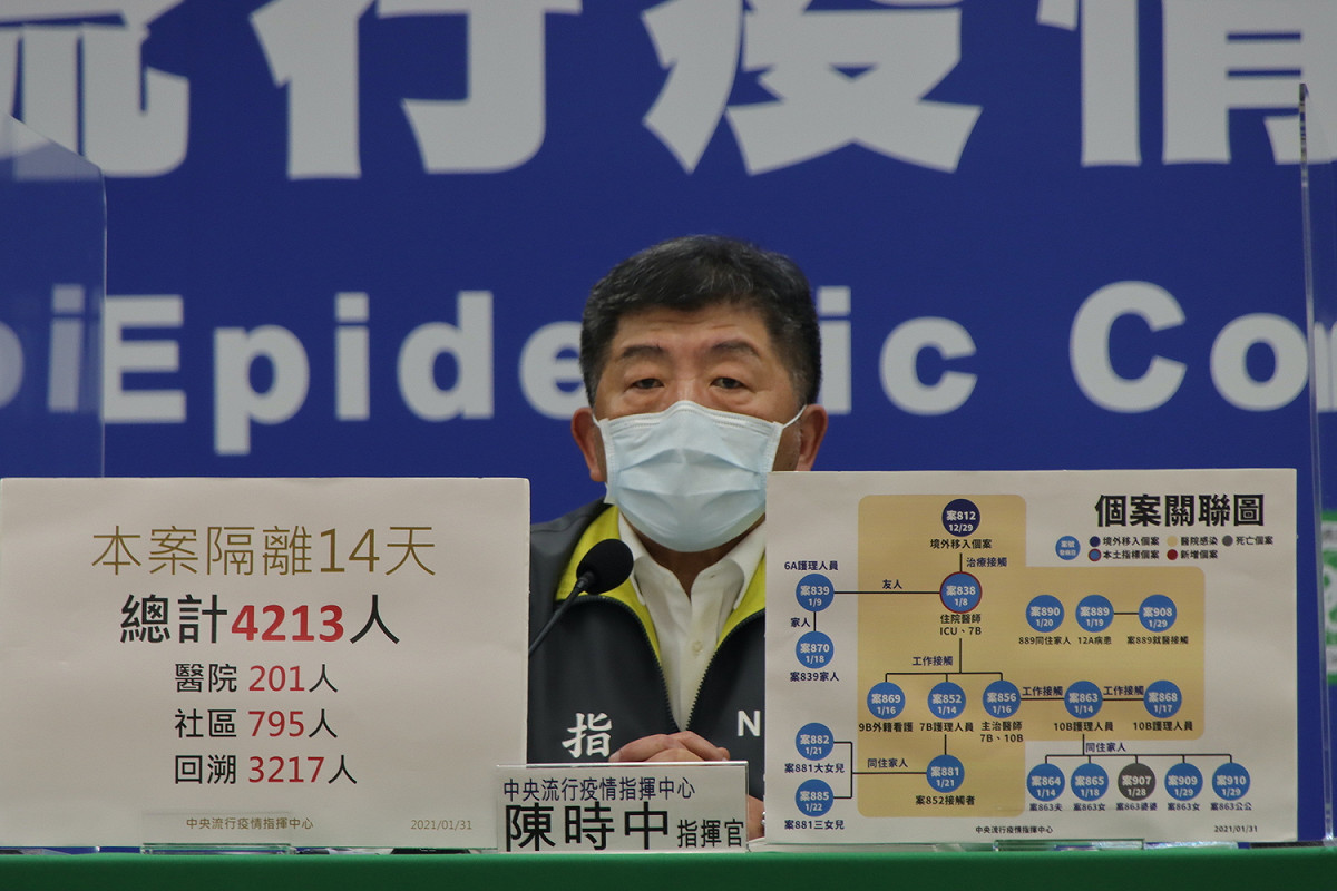 中央流行疫情指揮中心指揮官陳時中。 圖：中央流行疫情指揮中心/提供