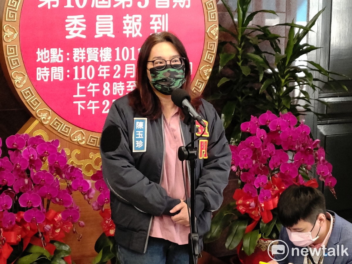 國民黨立委陳玉珍。 圖：黃建豪/攝