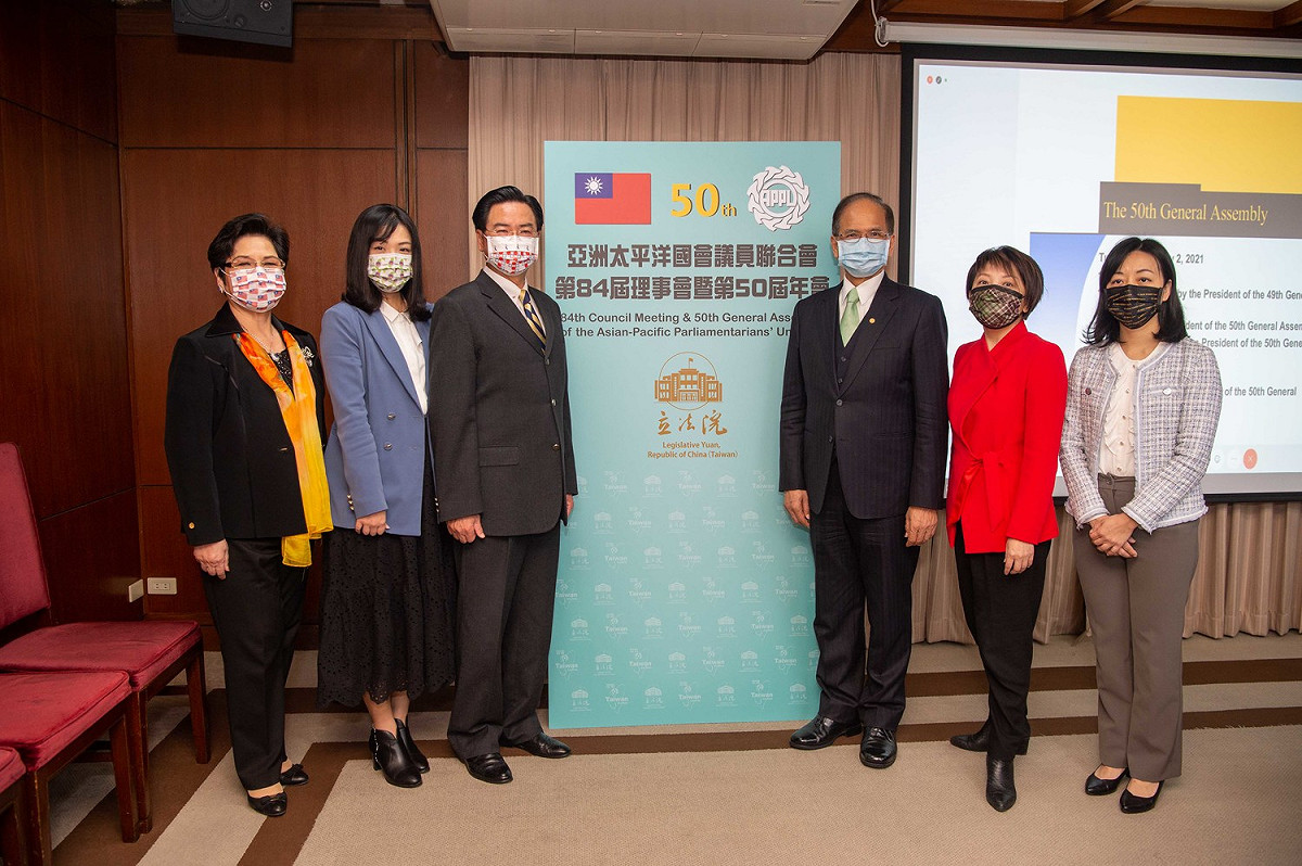 游錫堃出席亞太國會議員聯合會（APPU）第50屆大會。 圖:游錫堃辦公室提供