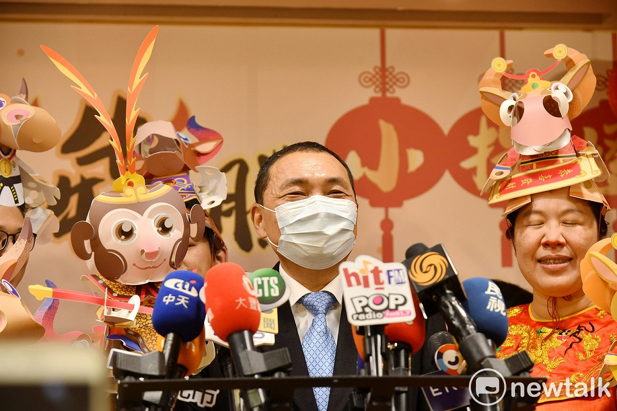 侯友宜認為趙少康回歸國民黨，一定會為國家、社會、黨做出貢獻。 圖：林昀真／攝