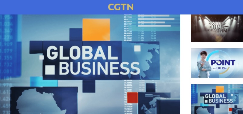 中國官媒「中國環球電視網」（CGTN）因違反英國法規遭到撤照。 圖：翻攝CGTN官網
