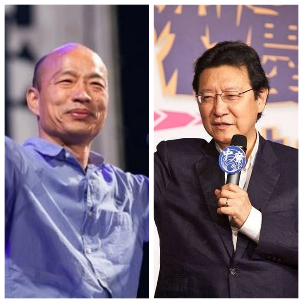 資深媒體人趙少康（右）日前透露，在前高雄市長韓國瑜說服下重回國民黨，並有意參選國民黨主席與代表國民黨競選總統，消息一出外界譁然。 圖：新頭殼合成