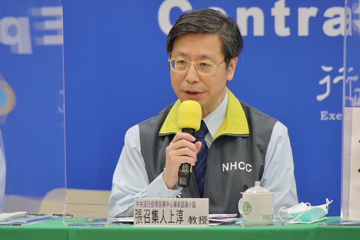 中央流行疫情指揮中心專家諮詢小組召集人張上淳。 圖：中央流行疫情指揮中心/提供