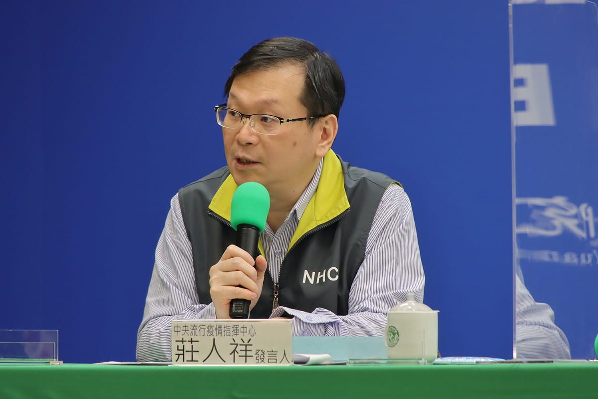 中央流行疫情指揮中心發言人莊人祥。 圖：中央流行疫情指揮中心/提供(資料照)