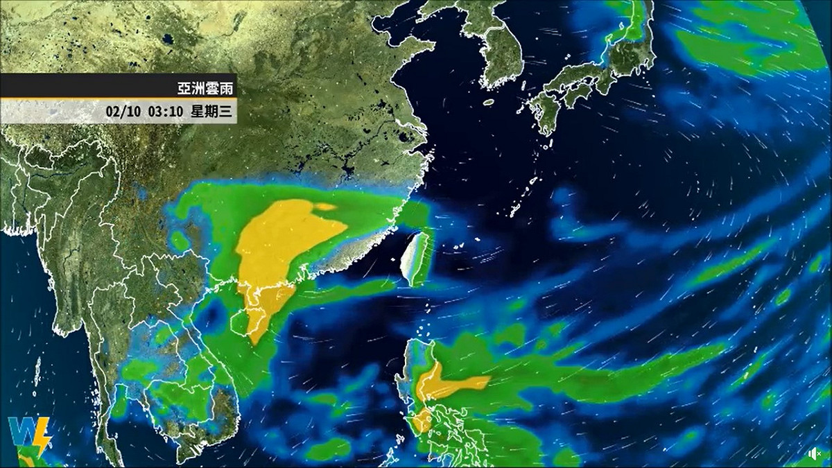 彭啟明指出，除夕、小年夜的天氣不穩，全台有雨。 圖：翻攝自彭啟明臉書