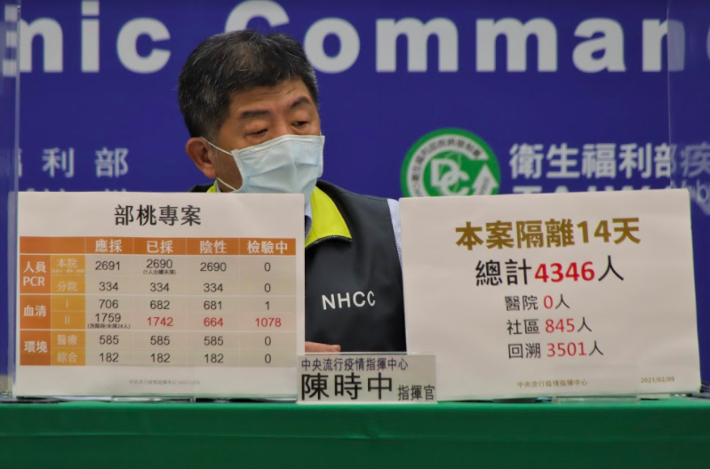 陳時中表示，明日起北北桃地區的醫院將恢復探病機制。 圖：指揮中心／提供