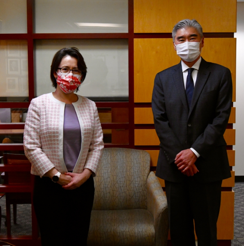 駐美代表蕭美琴與美國國務院代理亞太助卿金成（Sung Kim）進行會晤。 圖 : 翻攝自 EAP Bureau twitter