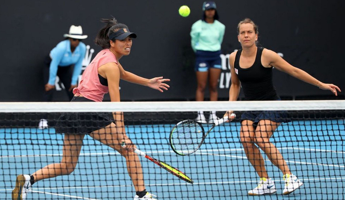 「台捷組合」謝淑薇與搭檔史翠可娃（Barbora Strycova）。 圖 : 翻攝自wta twitter