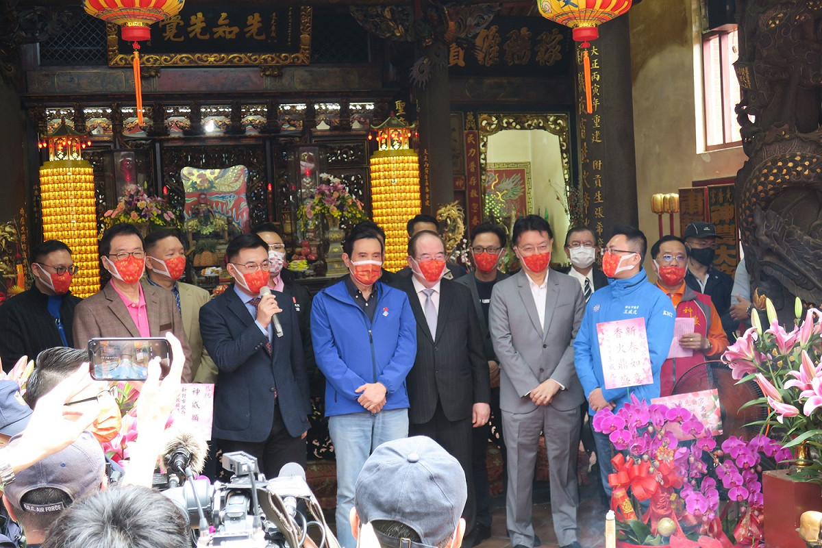 江啟臣強調，黨是大家的，大家應共同參與，不管最後誰是坐轎的，所有其他的黨員就是負責抬轎。 圖：國民黨／提供