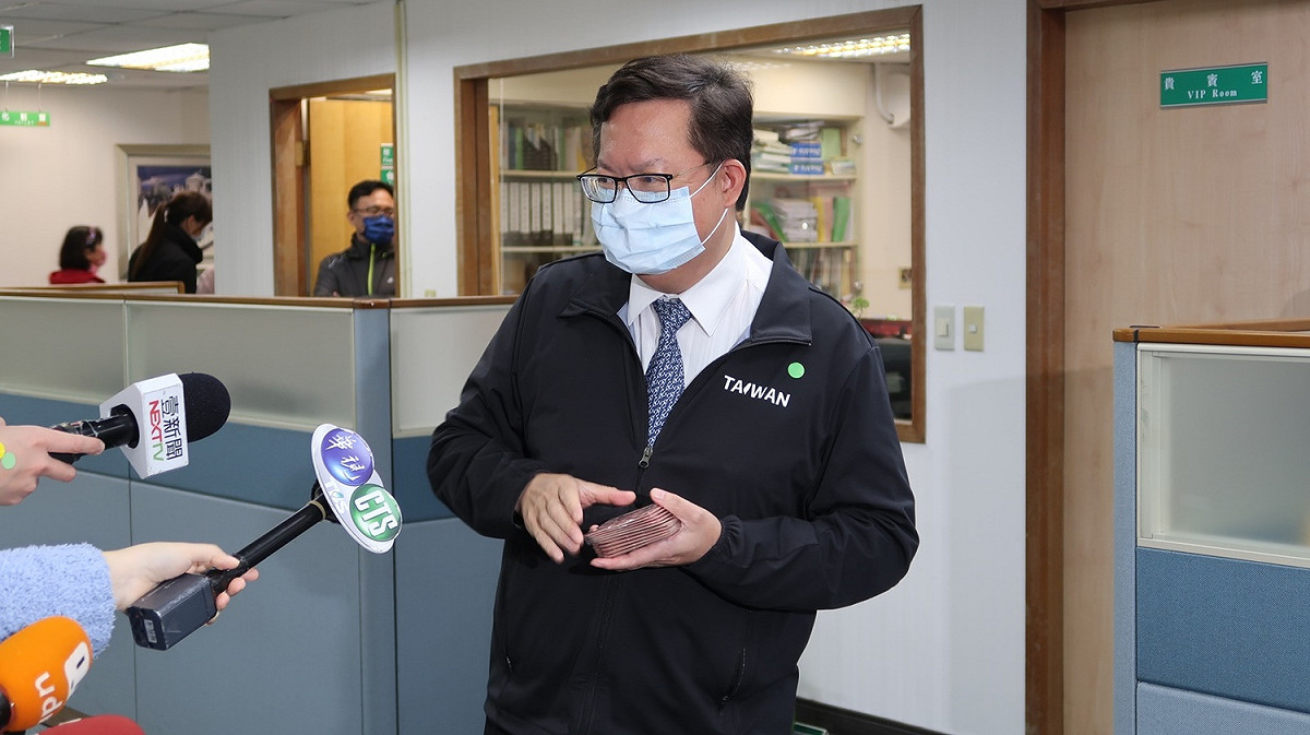 桃園市長鄭文燦說他過年期間瘦了5公斤 圖：林朝億/攝