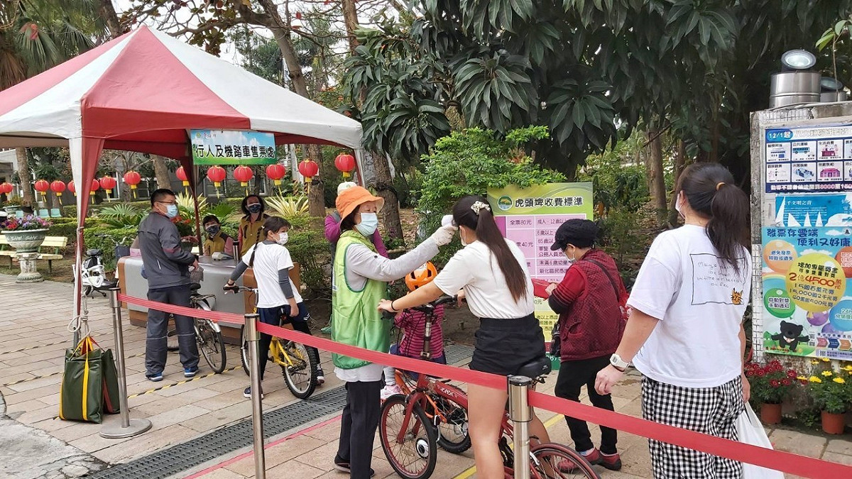 虎頭埤風景區遊客數超過2萬，較去年同期成長6成以上。 圖：台南市觀旅局／提供