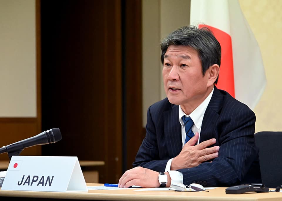 日本外務大臣茂木敏充。 圖：翻攝自茂木敏充臉書