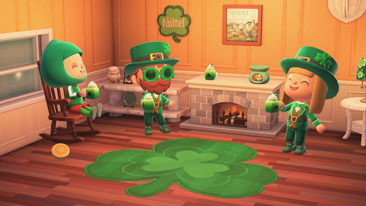 三葉草日（Saint Patrick's Day）主題家具 圖：翻攝自 任天堂 官網