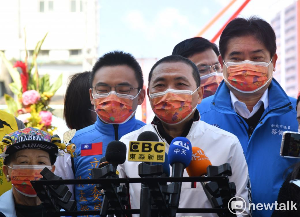 對於趙少康能夠回到國民黨擔任中評委，侯友宜表示非常歡迎也很期待多元聲音讓國民黨能夠更往前走。 圖：林昀真/攝