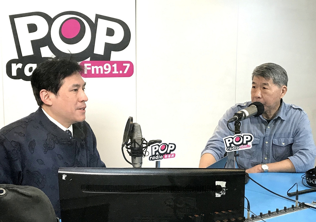 孫文學校總校長張亞中向國民黨主席選舉對手趙少康下戰帖。 圖：《POP撞新聞》／提供