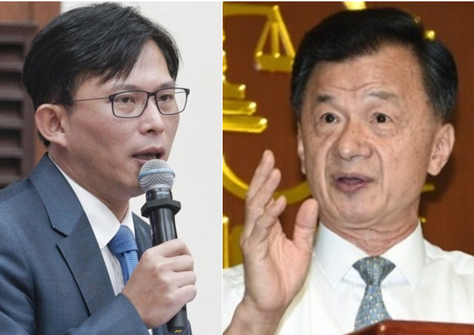 前立委黃國昌（左）與新任務委會主委邱太三。 圖：新頭殼合成