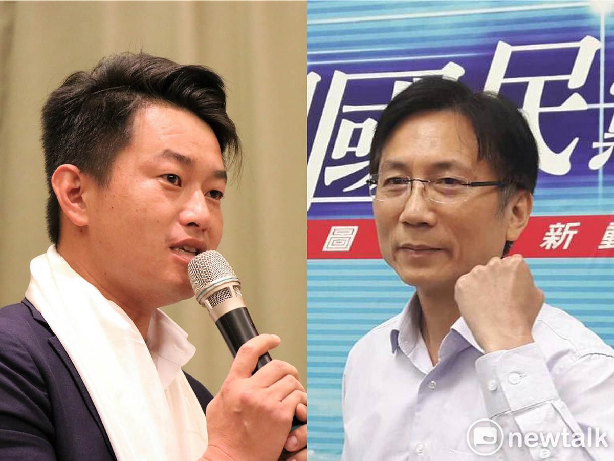 國民黨籍桃園市議員詹江村（右），因指稱台灣基進黨立委陳柏惟（左）「賺紅錢」，2月19日遭桃園地院依2個誹謗罪判拘役80天。 圖：新頭殼合成圖（資料照片）