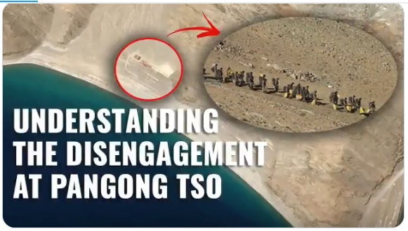 印度與中國雙方部隊開始在班公錯地區撤軍，為當地和平帶來希望。 圖：翻攝自INDIA NARRATIVE推特
