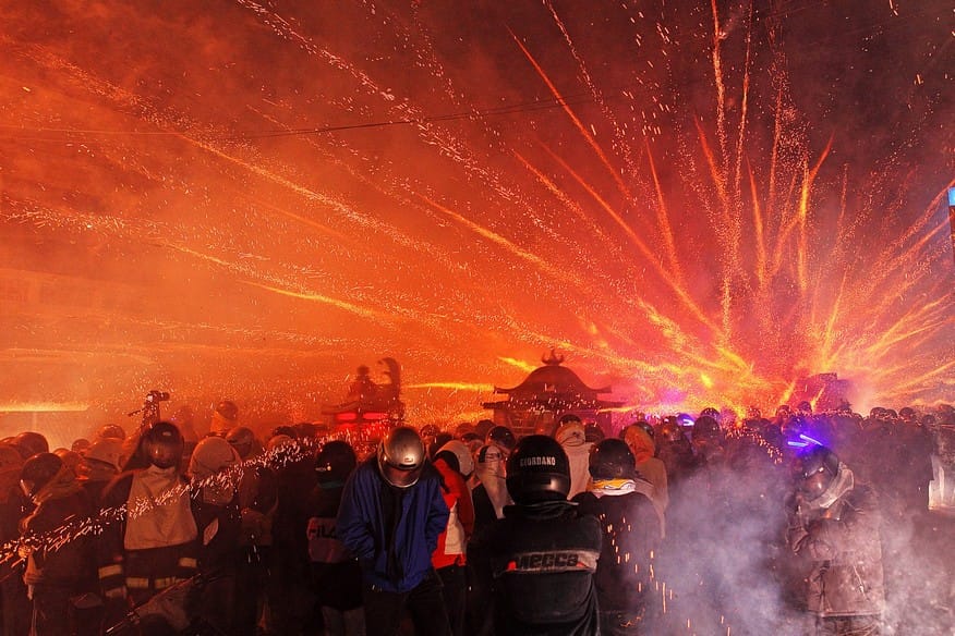 今年的鹽水烽炮改線上直播。 圖：鹽水區公所網站