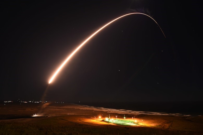 美國空軍全球打擊司令部（AFGSC）宣布，成功試射1枚「義勇兵3型洲際飛彈」（Minuteman III）。 （圖取自AFGSC）