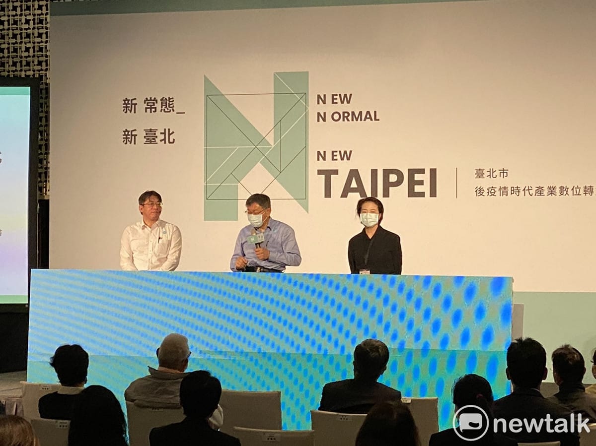 台北市長柯文哲（中）。 圖：周煊惠 / 攝