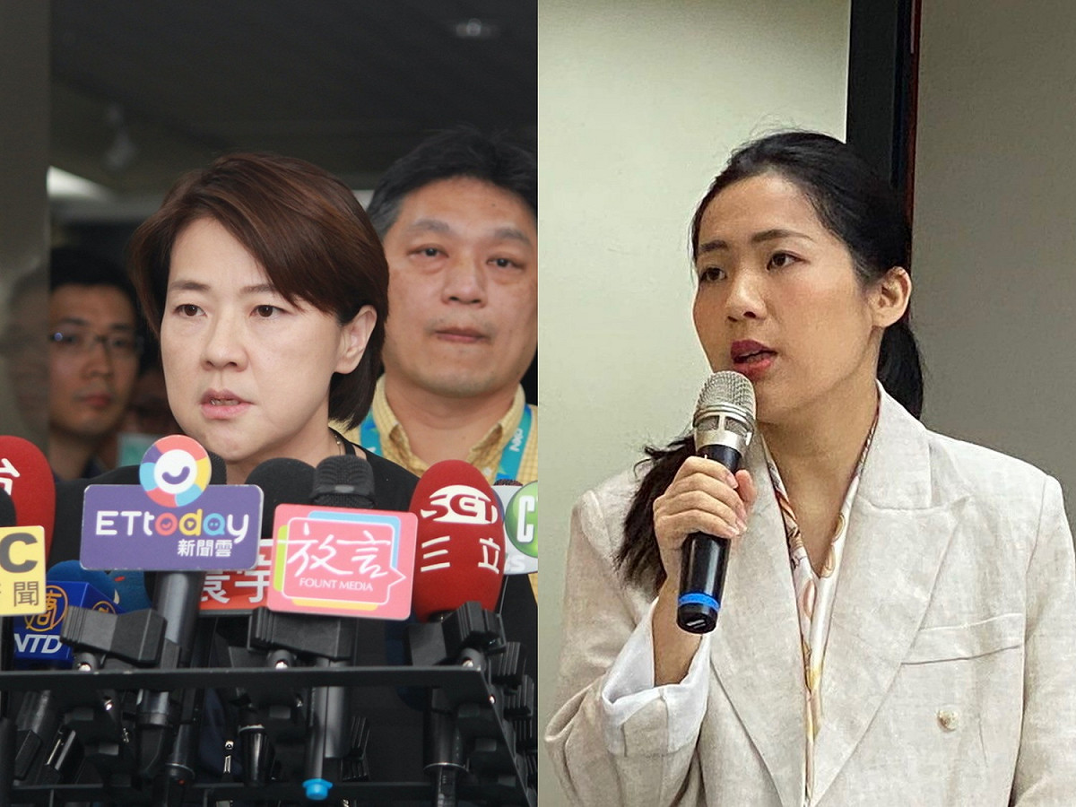 台北市議員徐巧芯（右）撞臉副市長黃珊珊。 圖：新頭殼合成（資料照）