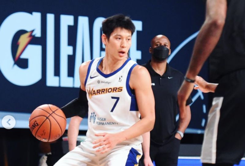 林書豪在聖塔克魯茲勇士首戰。 圖：取自Jeremy Lin IG