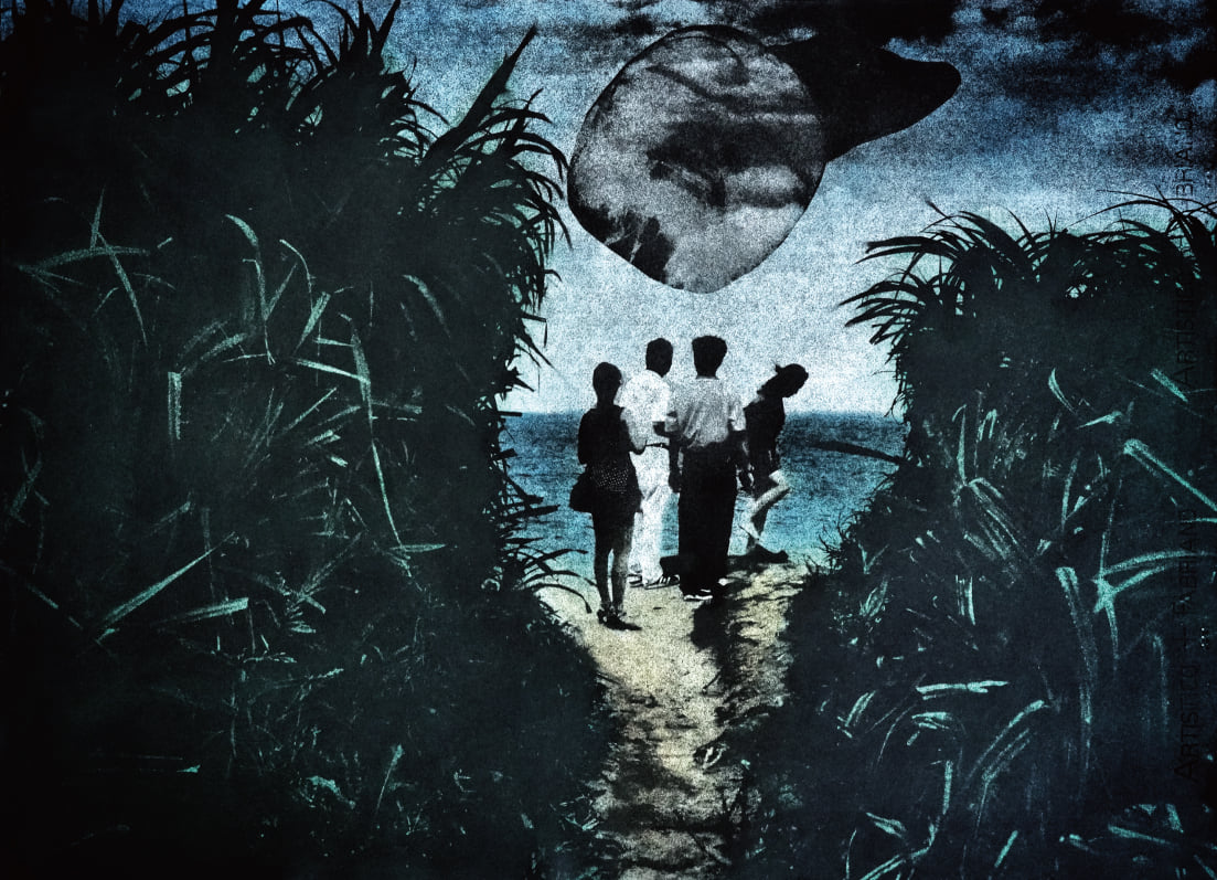 簡永彬_《境》願想1_多色膠彩油墨轉印 Gumoil Print_56x78 cm_2017 圖：簡永彬/提供