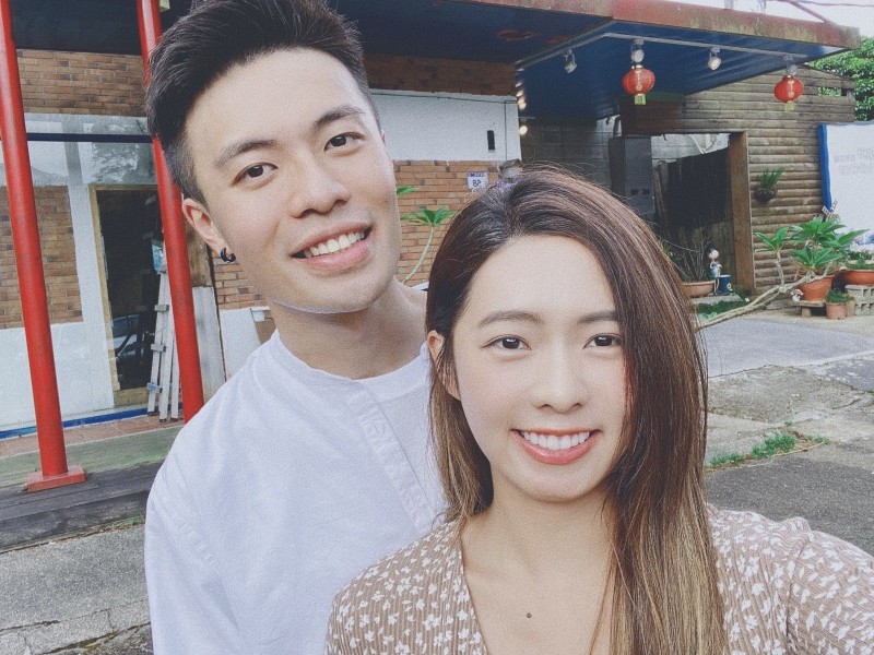母女均安，老公賴先生也一直陪伴在旁邊。 圖：藝和創藝提供