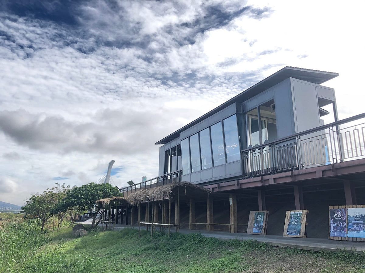 社子島濕地解說小築2館。 圖：台北市水利處／提供