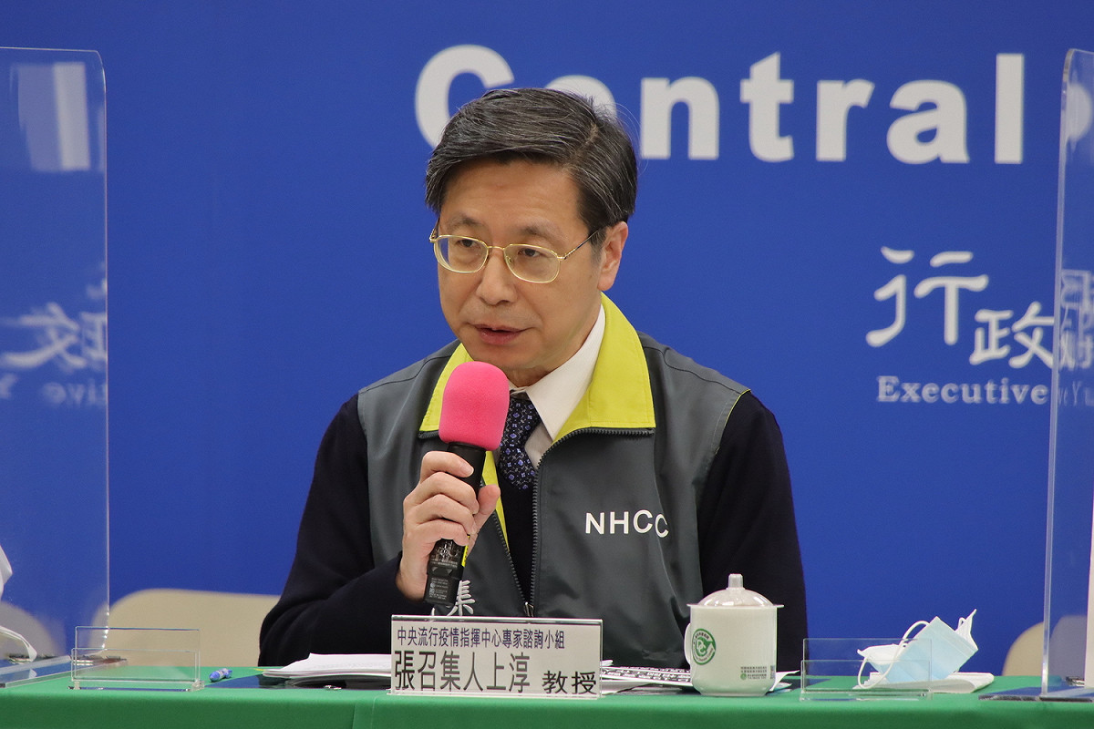 指揮中心專家小組召集人張上淳 圖：中央流行疫情指揮中心/提供