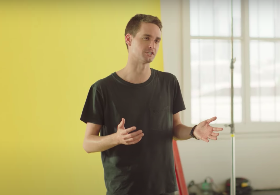 Snapchat執行長斯皮格（Evan Spiegel）。 圖：翻攝自Snapchat Youtube