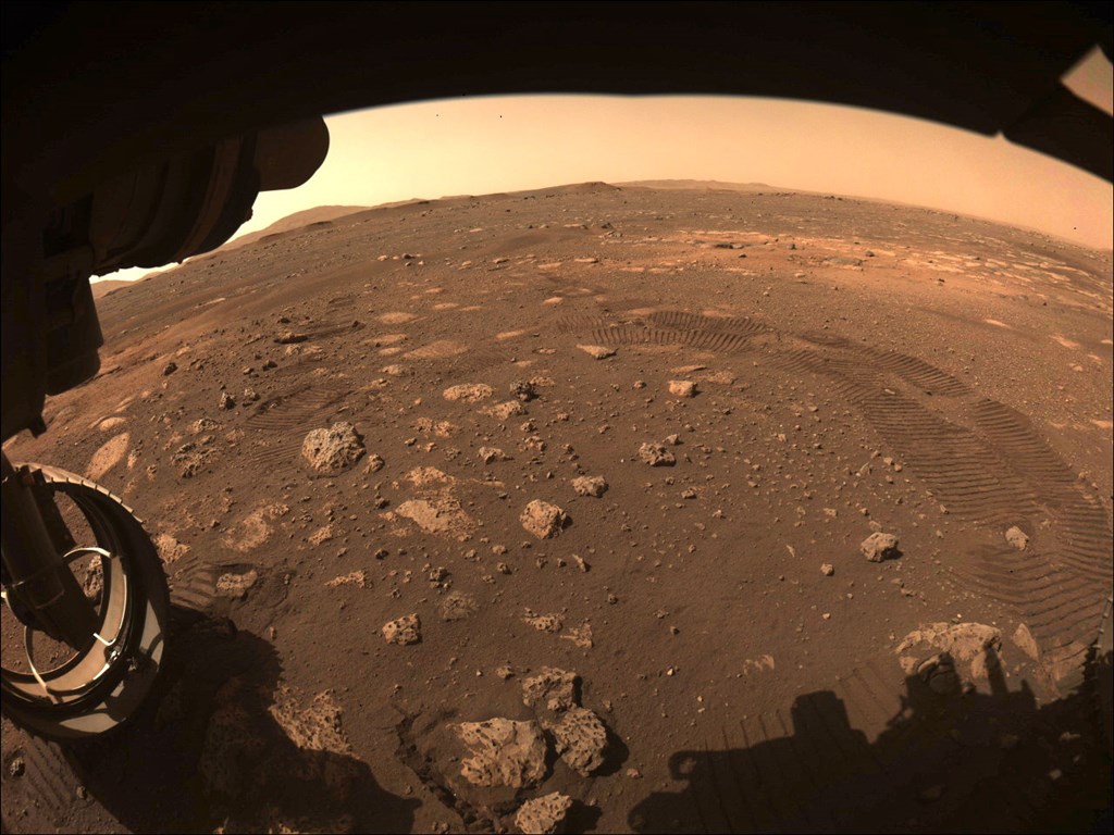 NASA5日表示，毅力號已在火星上成功執行首次試駛。（圖取自NASA網頁www.nasa.gov）