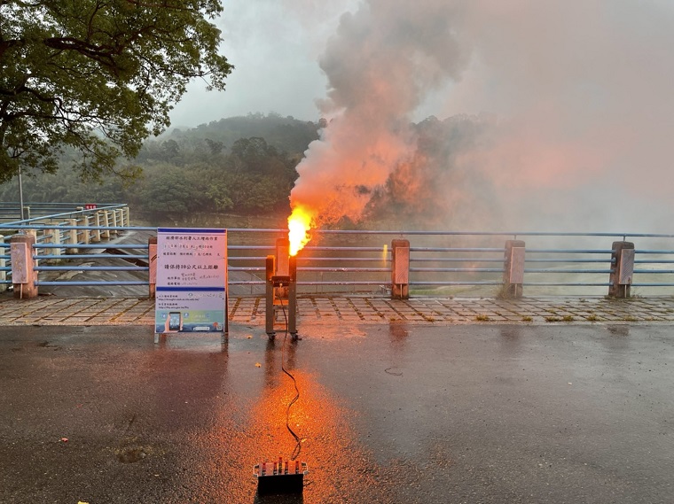 水利署把握此次降雨雲系，實施增雨作業。 圖：水利署／提供