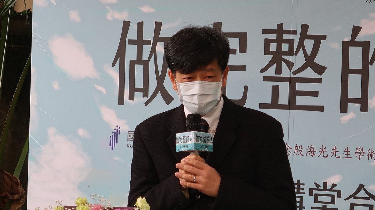 殷海光學術基金會董事長吳鯤魯教授 圖：林朝億/攝
