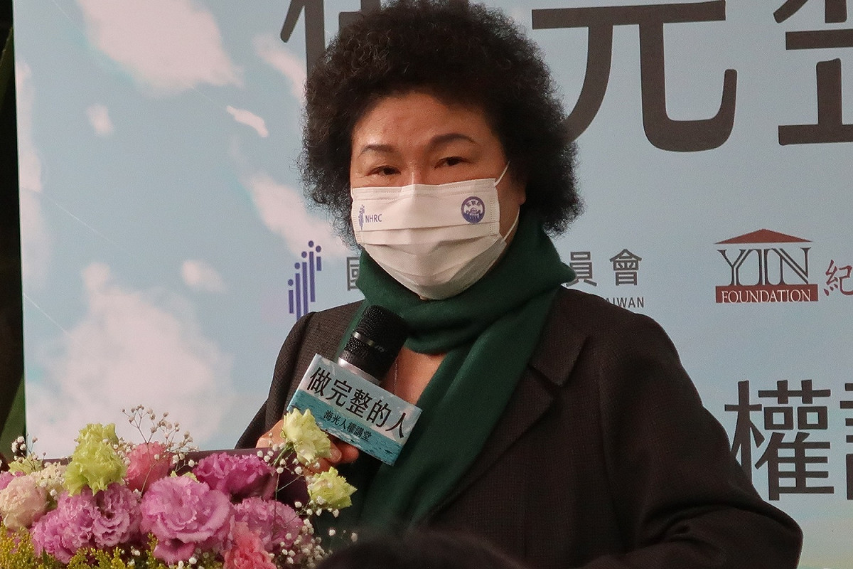 國家人權委員會主任委員陳菊 圖：林朝億/攝