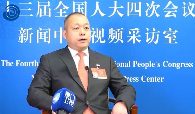 中國人大「台籍代表」、香港富麗國際集團董事局主席蔡培輝。 圖:翻攝自微博