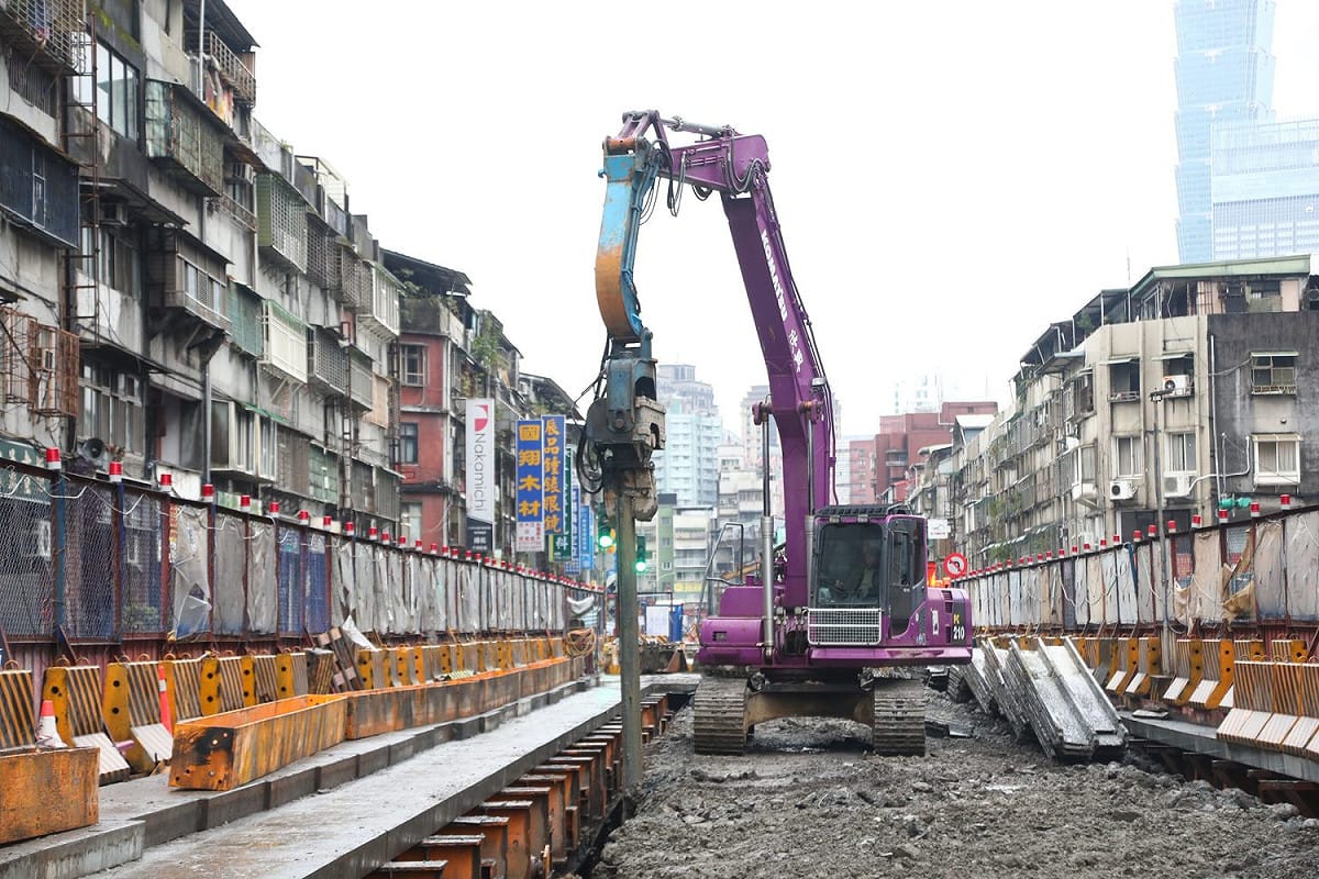 台北捷運信義線正在進行延伸工程，捷運局表示，目前工程進度約47%，預計2023年底完工。 圖：台北捷運局／提供