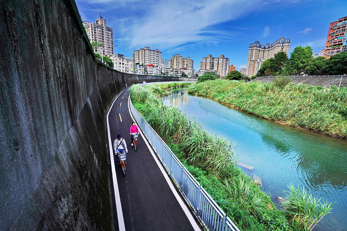 景美溪新北市側4.4公里自行車道全線正式啟用。 圖：新北市高管處／提供