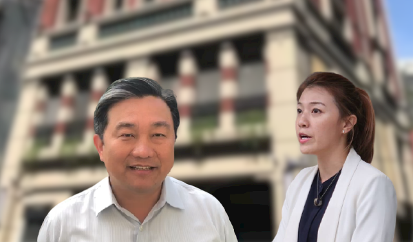 針對被周刊指與黨發言人顏若芳同居，王定宇解釋，自己是向顏若芳「租屋」。 圖：新頭殼合成