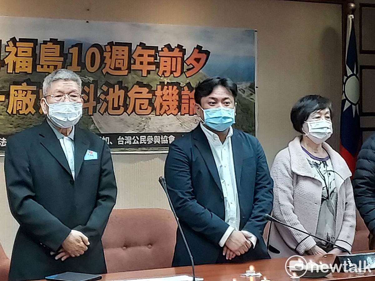 洪申翰批評，今年8月的核四公投是把台灣逼於核災的公投。 圖 : 陳佩君/攝