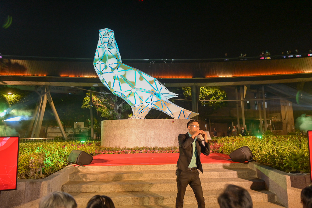 鶯與陶之饗宴，由陶笛演奏家許家瑋現場演奏。 圖：新北市經發局/提供
