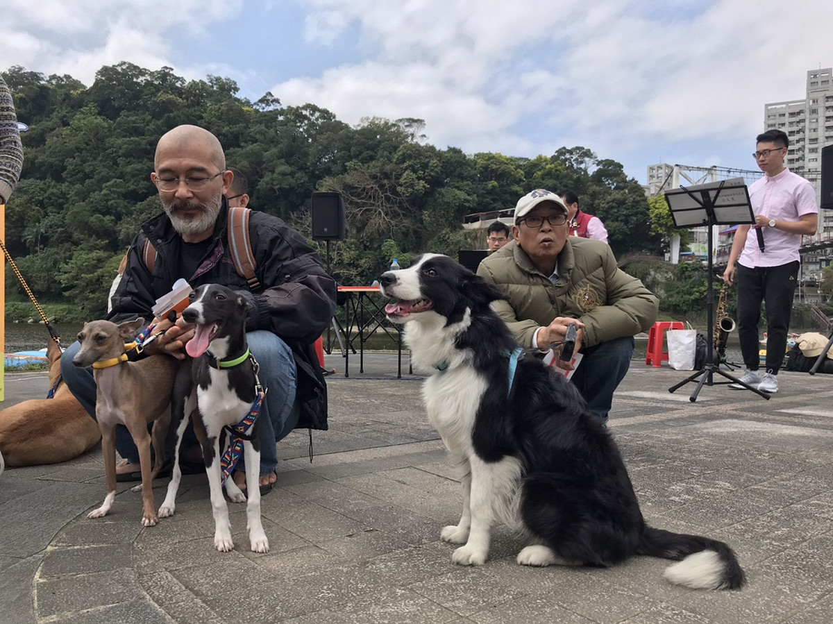 民眾也帶著狗狗們一同參與活動。 圖：新北市動保處提供
