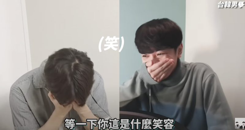 榮珍以為是18禁禮物的爆笑情節。 圖：翻攝Youtube／台韓男子