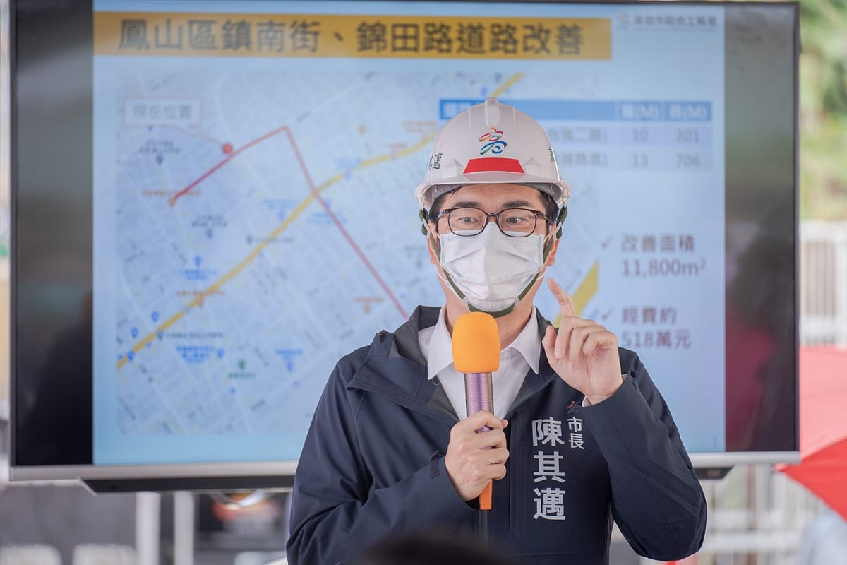 陳其邁低調回應高雄治安民調問題。(資料照片) 圖：高雄市政府/提供