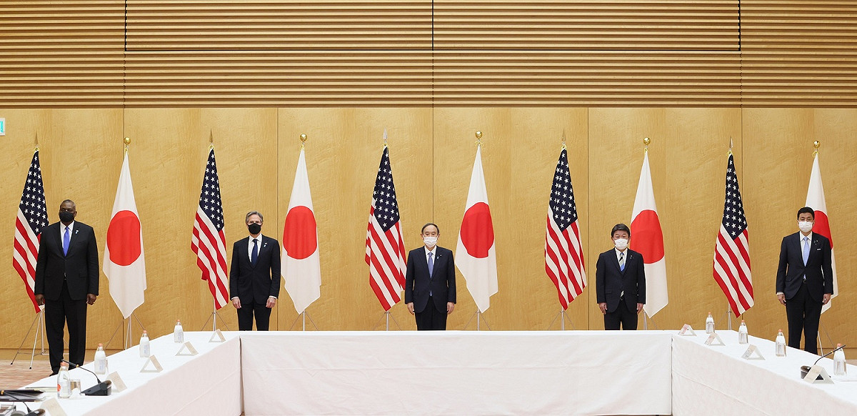 美日上月舉行2+2會談，強調台海和平的重要性。（資料照） 圖：翻攝自日本首相官邸（資料照）