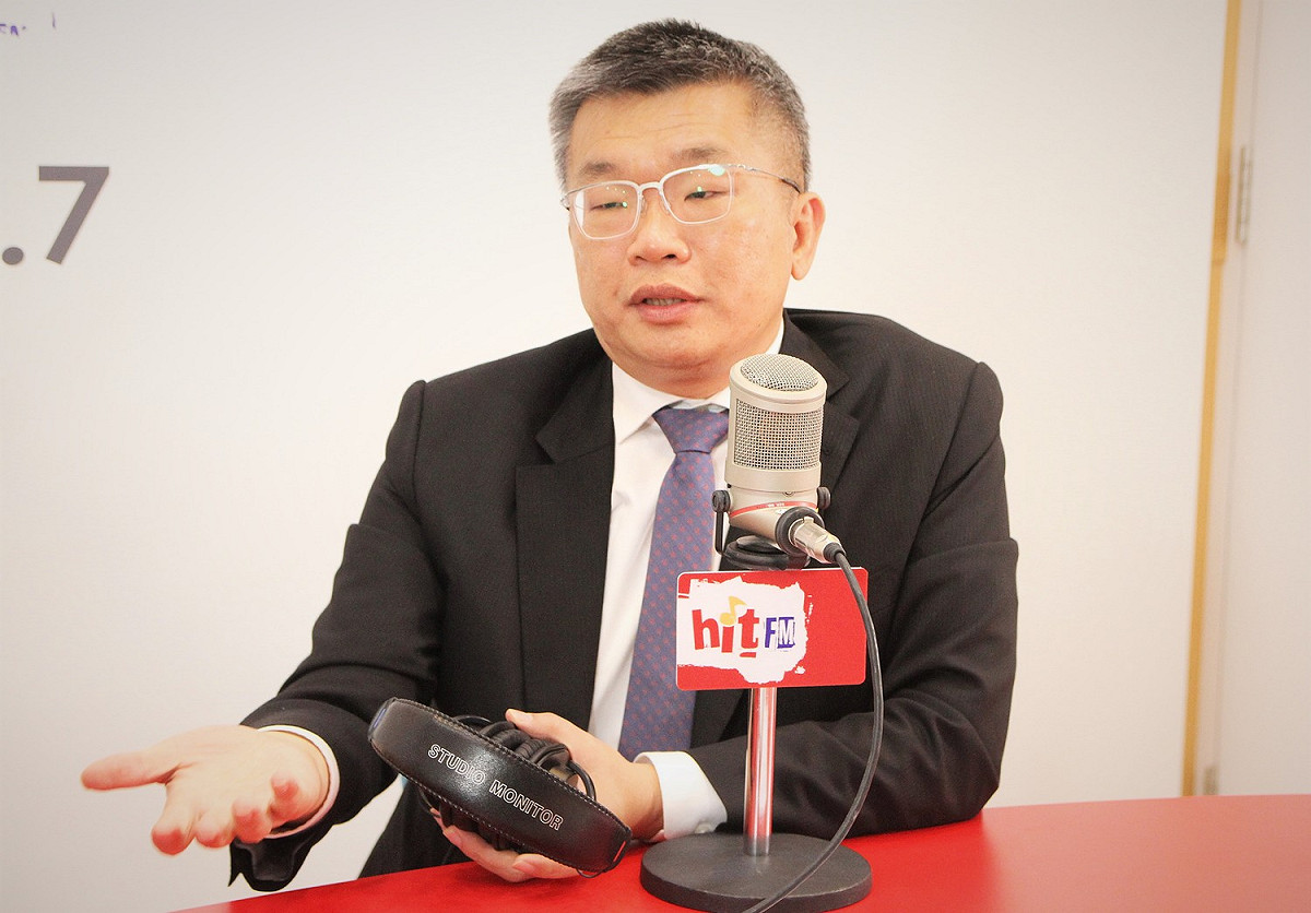 蔡其昌今(17)日接受電台訪問，不否認是下屆市長候選人之一。 圖：Hit Fm《周玉蔻嗆新聞》製作單位提供