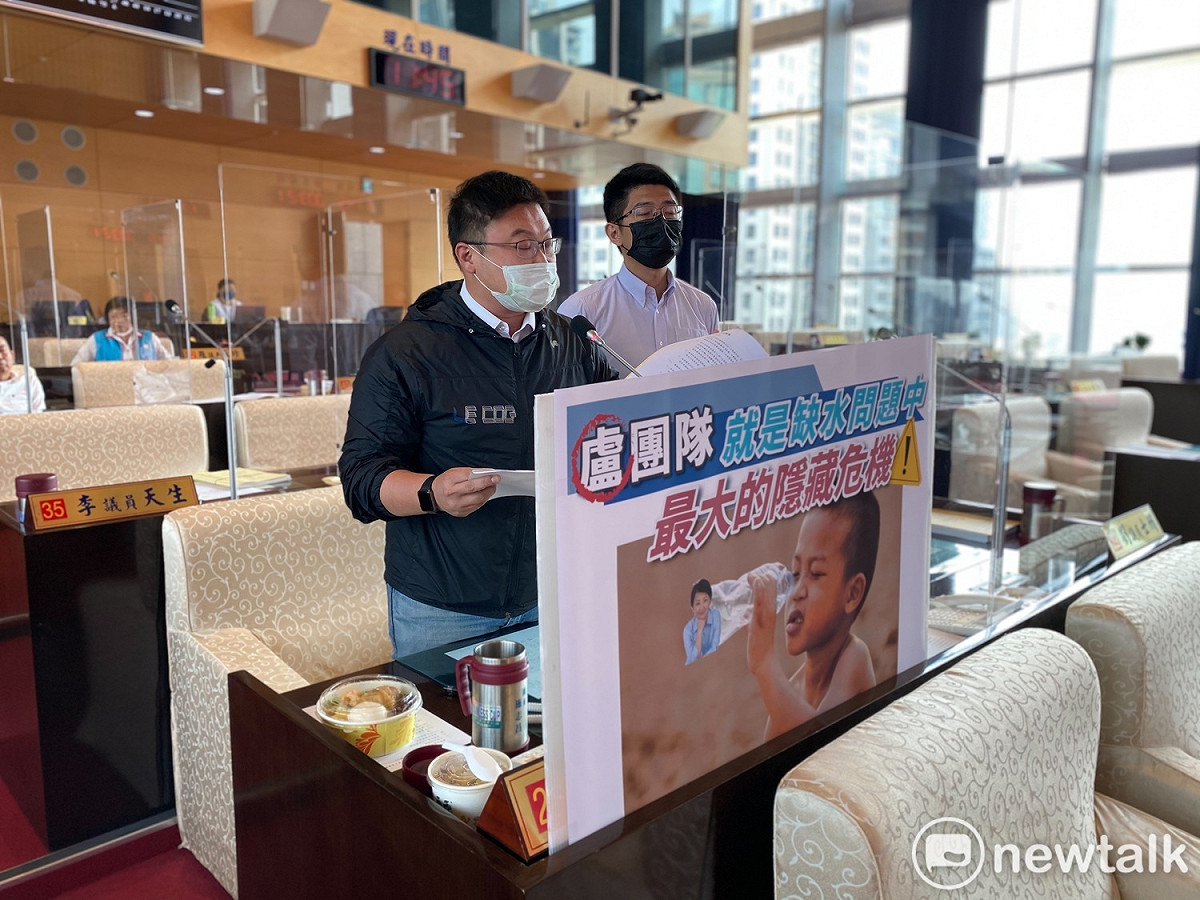 施志昌說台中水情最大危機就是盧團隊。 唐復年/攝